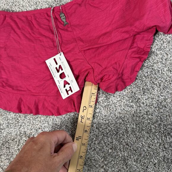 Indah Ruffle Hem Beach Cover Shorts XS Flowy Flirty Boho Chic Coquette Festival - Picture 6 of 11